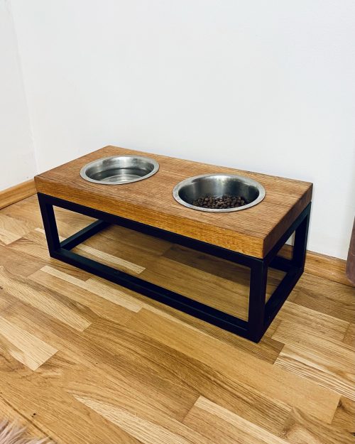 Stojak PUPIL z miskami dla psa/kota