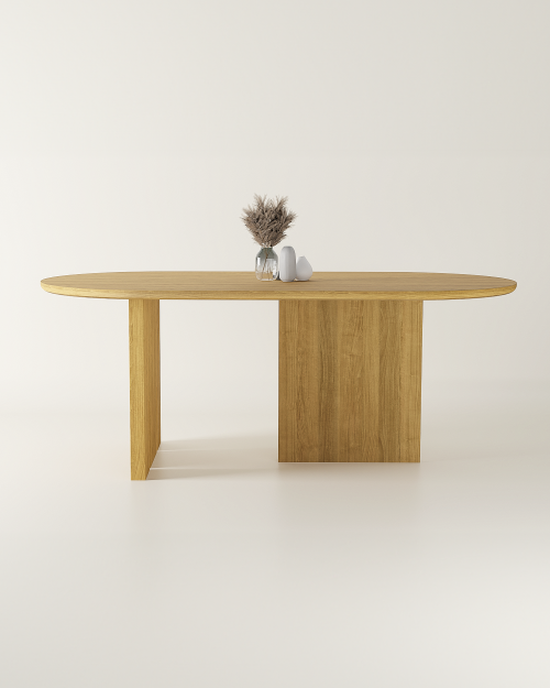 Stół dębowy drewniany nowoczesny owalny NOBLES