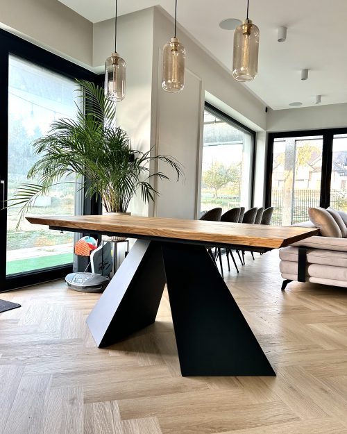 Stół AZURA dębowy drewniany rozkładany