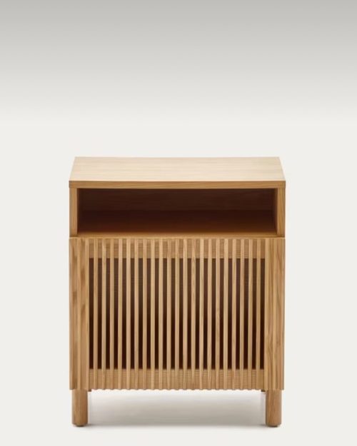 Szafka dębowa SELVI z ryflowanym frontem