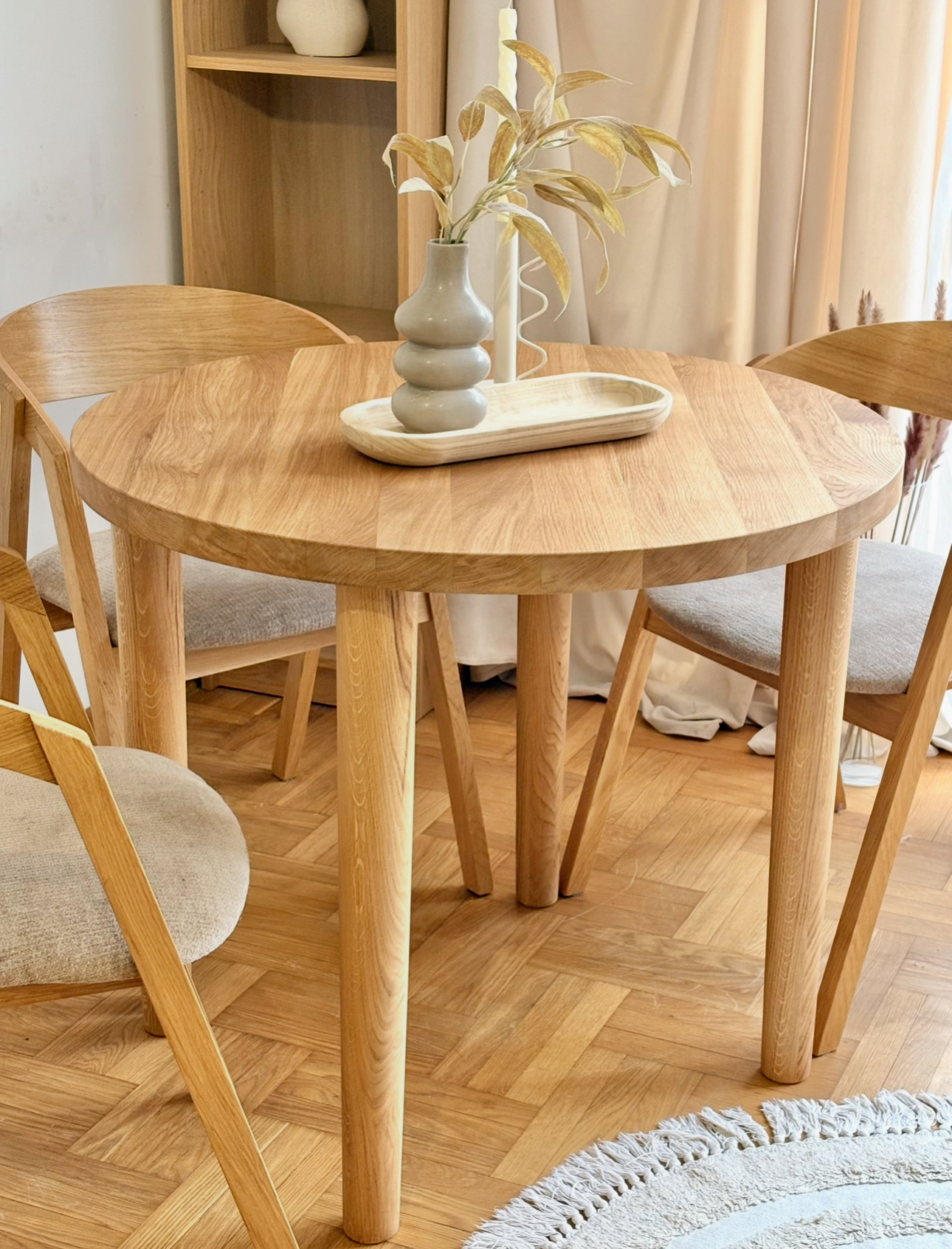 Stół dębowy okrągły RIST Stół dębowy okrągły RIST