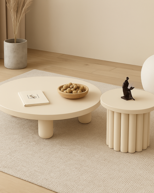 Zestaw stolików dębowych FLAT