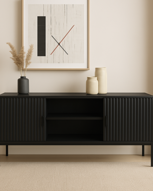 Szafka dębowa ryflowana ZARAY