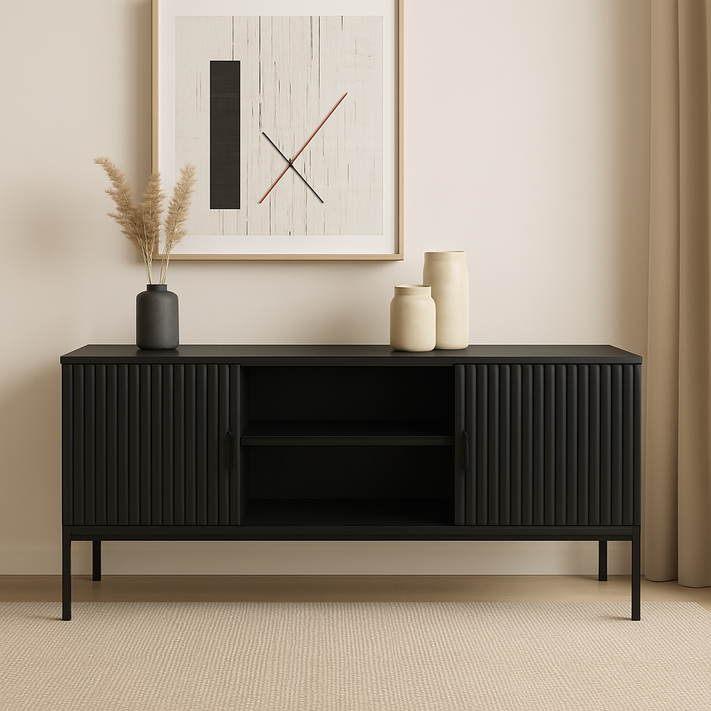 Szafka dębowa ryflowana ZARAY