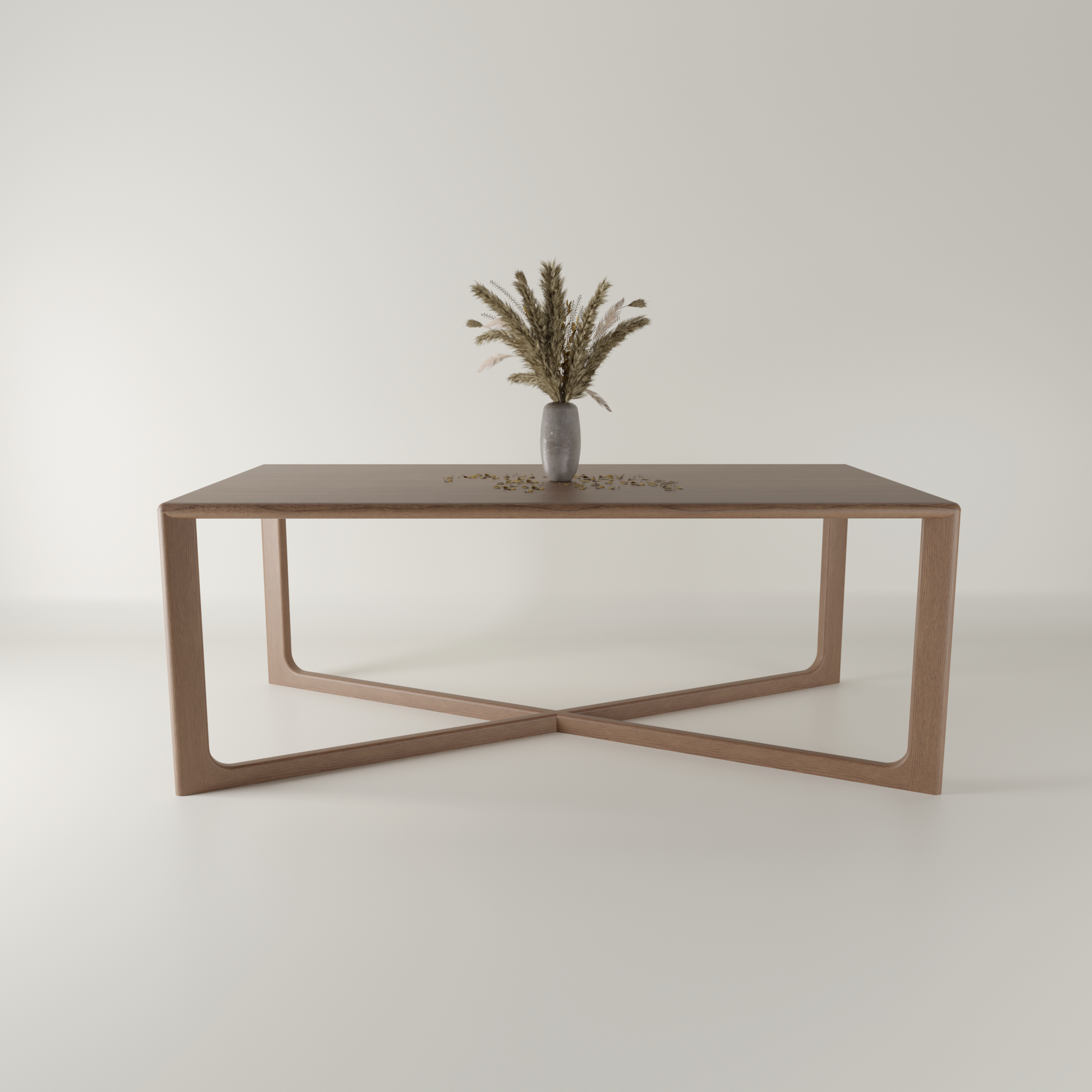 Stół dębowy CHOCOLATE Stół dębowy CHOCOLATE drewniany czekoladowy nowoczesny japandi ciemne drewno lite