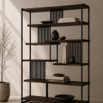 Regał dębowy loft GULIA